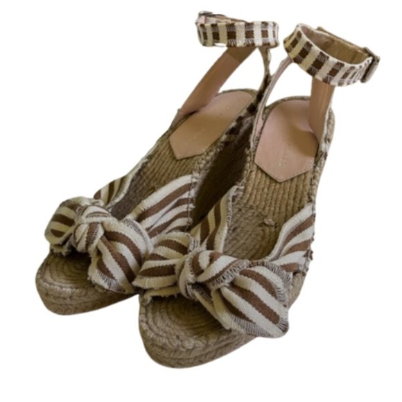 Loeffler Randall Shoes - Loeffler Randall Tessa Espadrille Striped Wedges Women’s 6.5